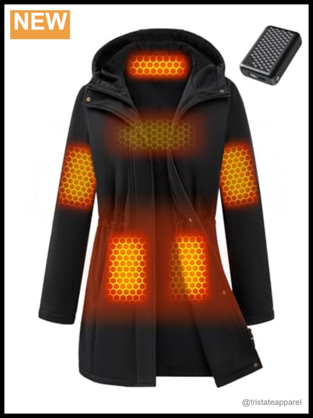 Graphene Heated Softshell Jacket 12V 18400mAh 6-Zone Women